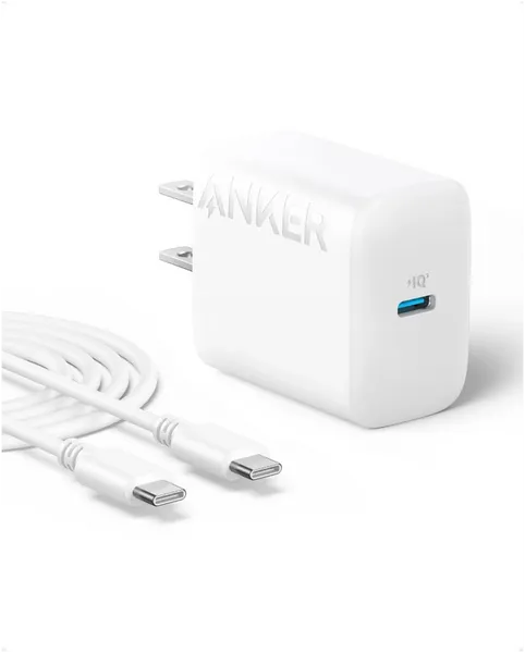 Anker 20W USB C Fast Wall Charger With Type C to C Cable